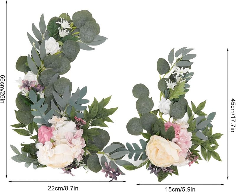 2pcs Artificial ABS Hanging Flowers Swag for Wedding Ceremony Party Outdoor Photography - Image 4